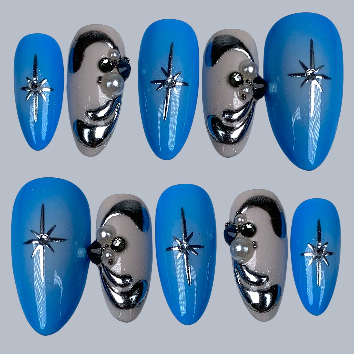 Press-on nails « COSMIC CHILL »