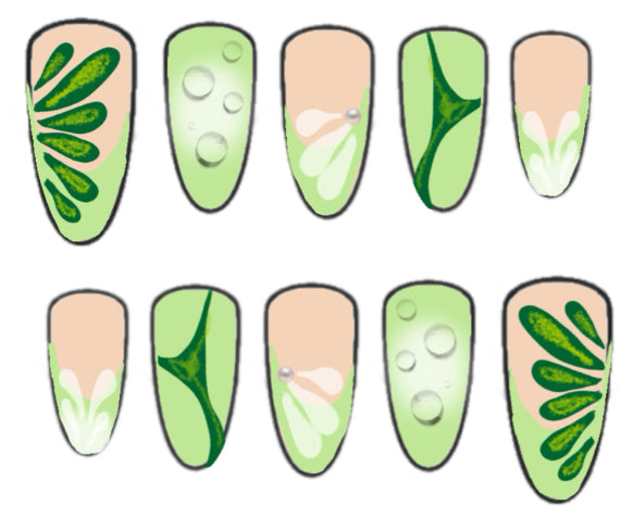 Press-on nails « SPRING CHROME »