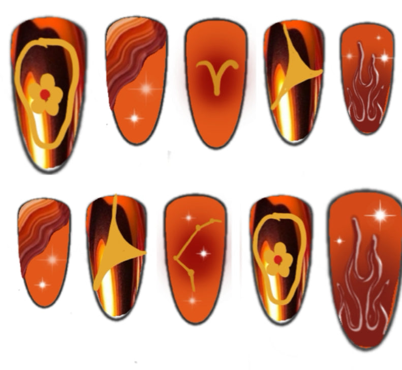 Press-on nails Bélier