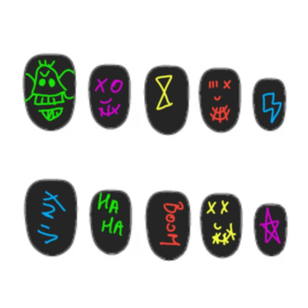 Press-on nails thème Arcane
