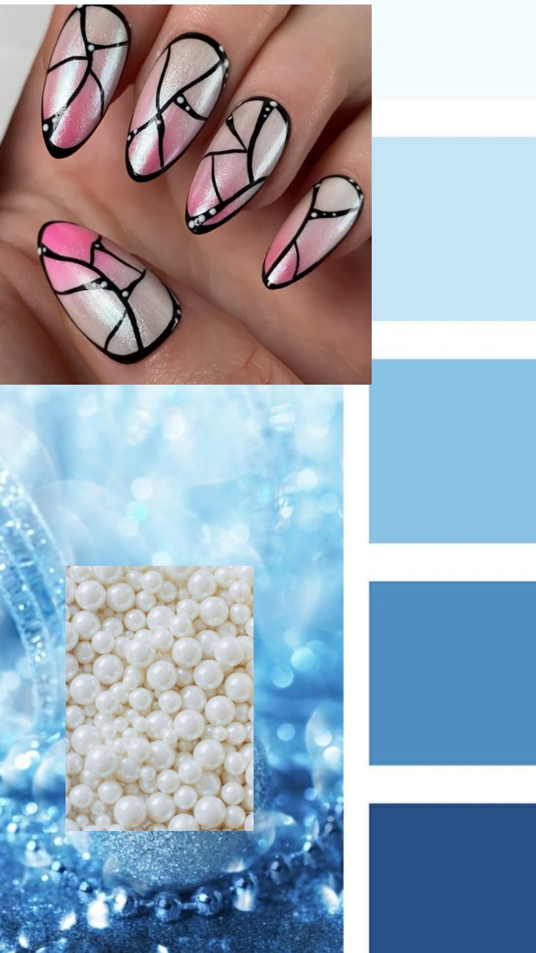 Press-on nails « WINTER BUTTERFLY »