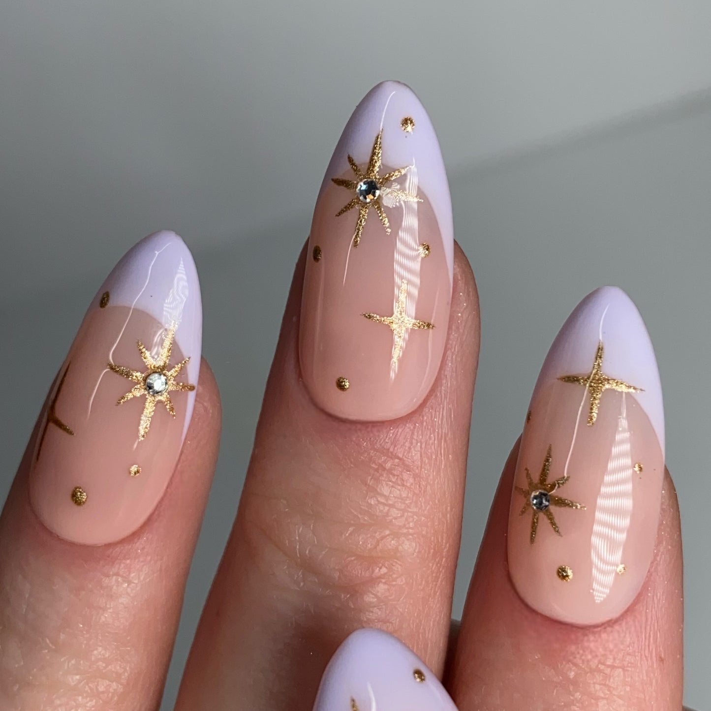 Press-on nails « FRENCH GALAXY » (couleur au choix)