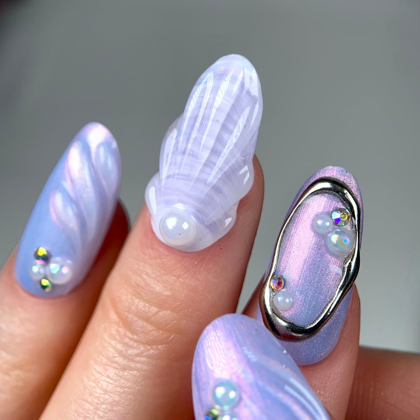 Press-on nails « BABY SHELL »