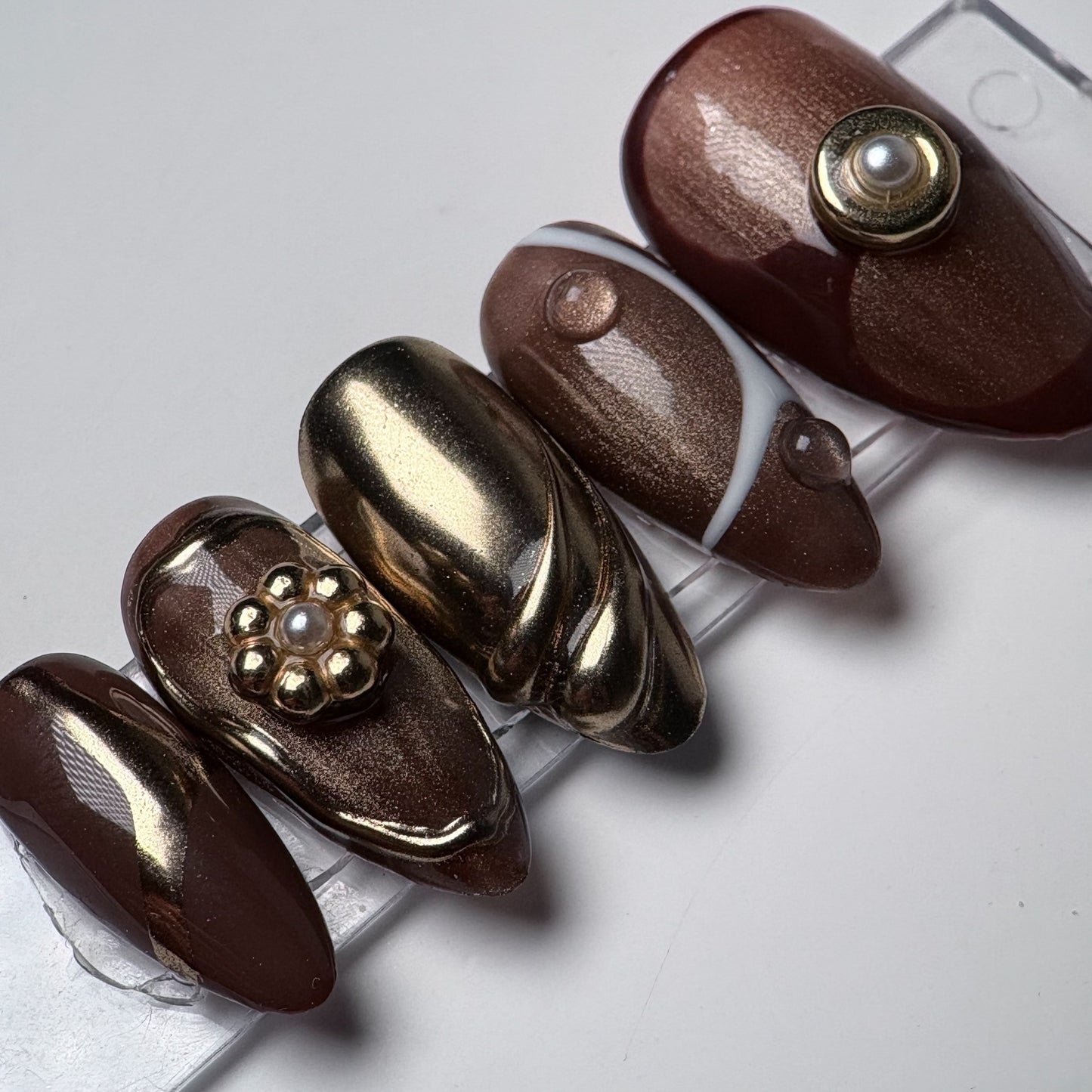 Press-on nails « HOT COFFEE »