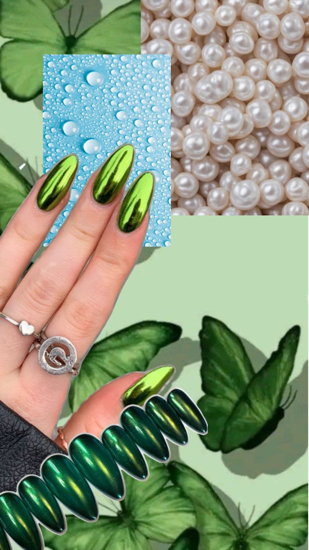 Press-on nails « SPRING CHROME »