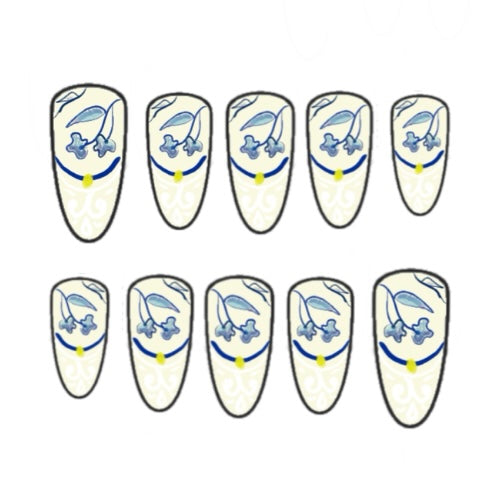 Press-on nails Porcelaine