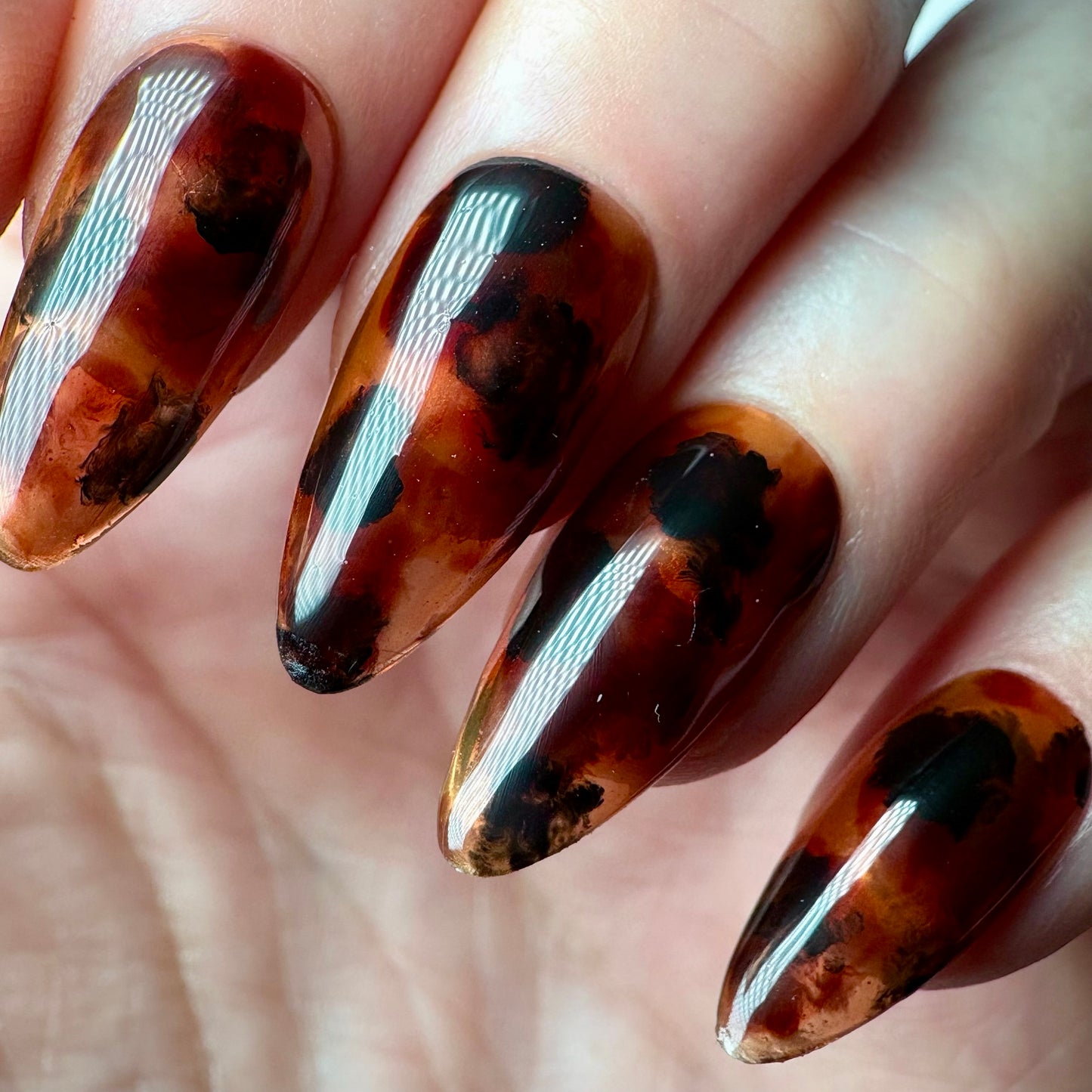 Press-on nails « TORTOISE SHELL »