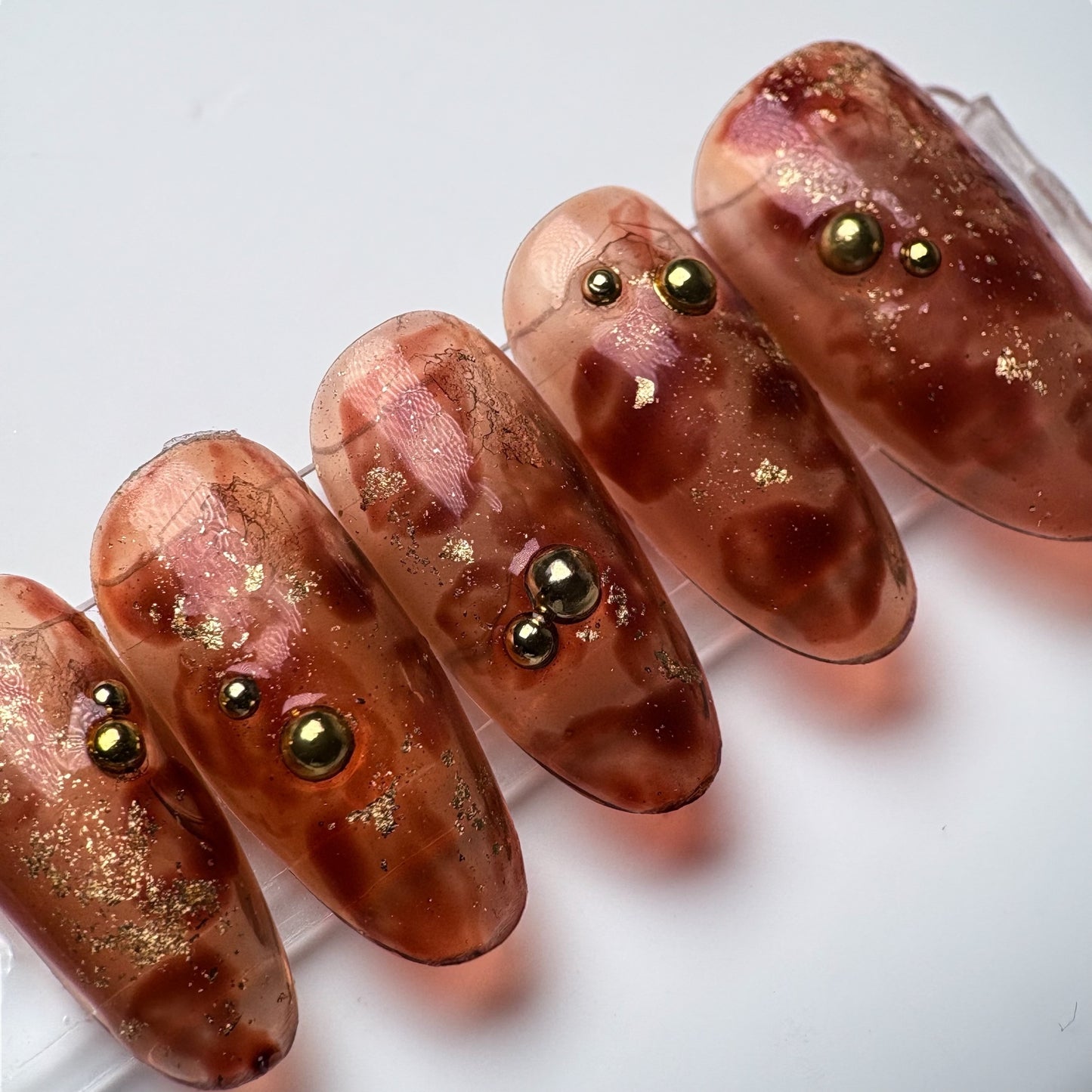 Press-on nails « GOLDEN FALL »