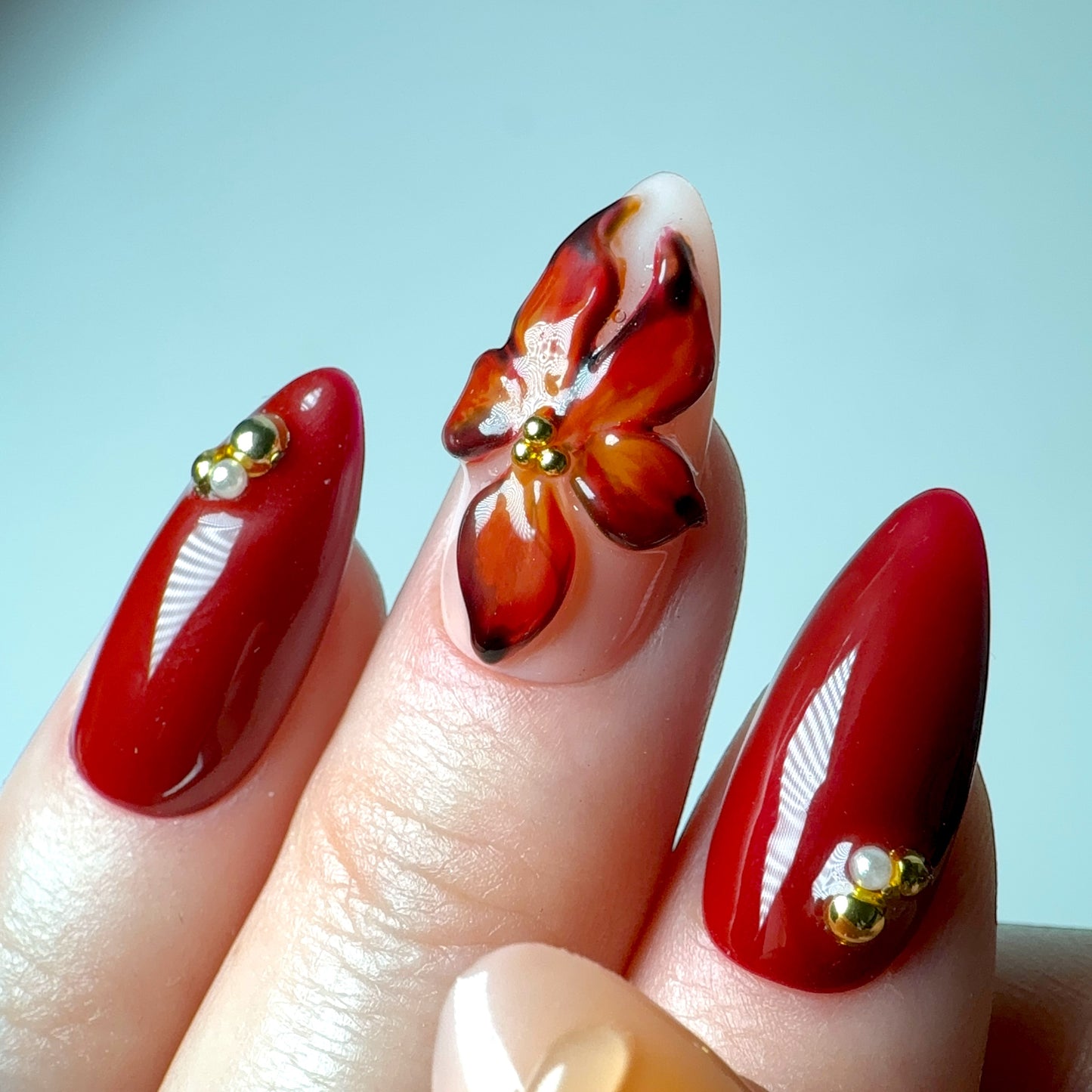Press-on nails « FALL ROSÉE »