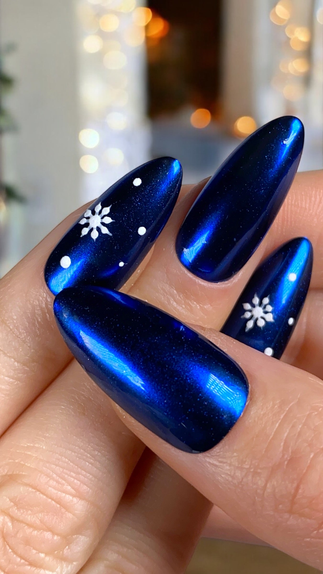 Press-on nails « ICY SAPPHIRE » (couleur au choix)