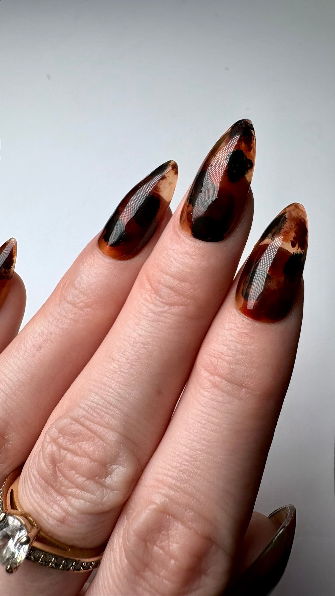 Press-on nails « TORTOISE SHELL »