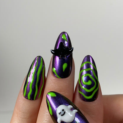 Press-on nails « ACID HALLOWEEN »