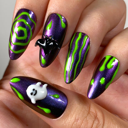 Press-on nails « ACID HALLOWEEN »