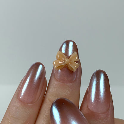 Press-on nails « BOW-TIFUL » (avec ou sans noeud)