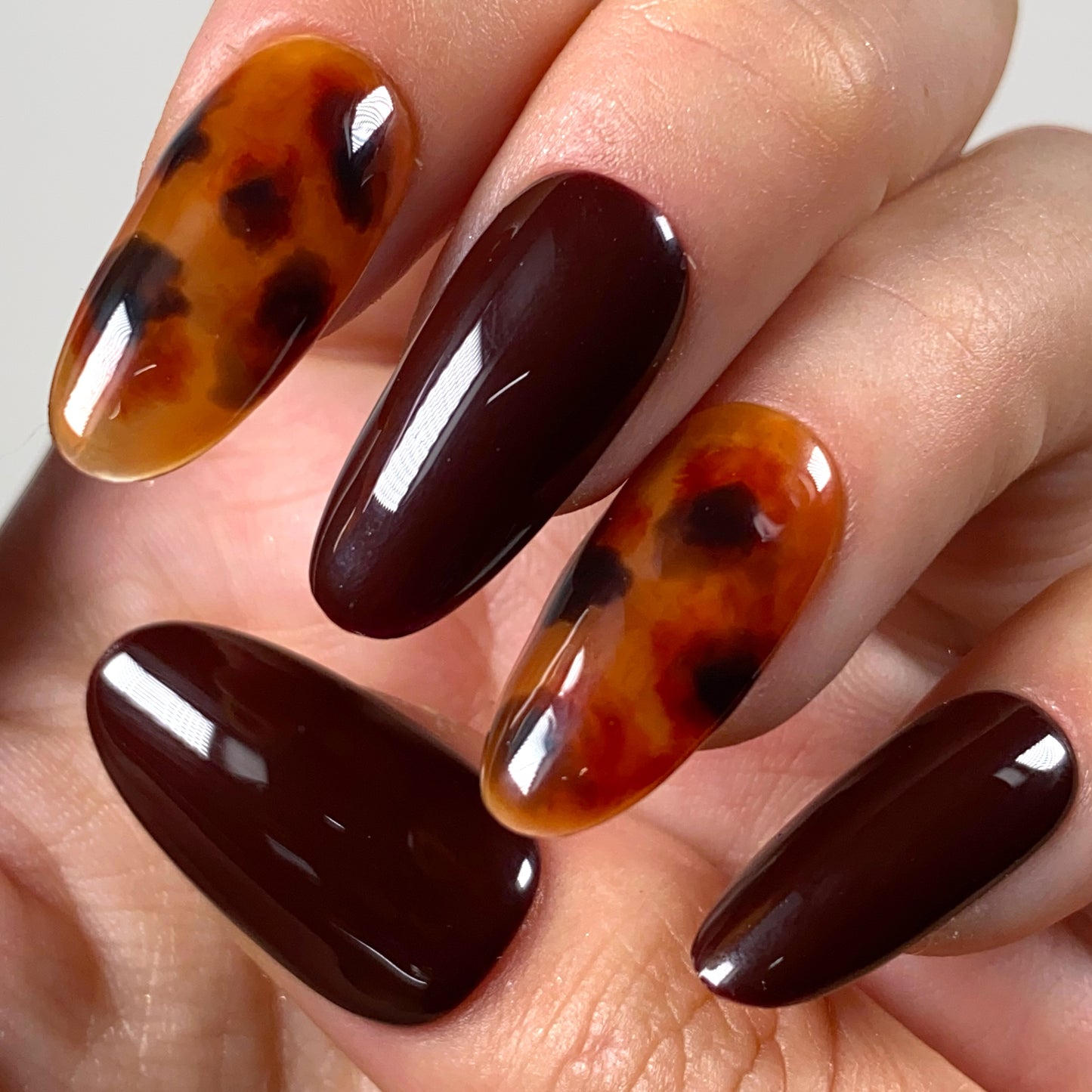 Press-on nails « CHERRY LEOPARD »