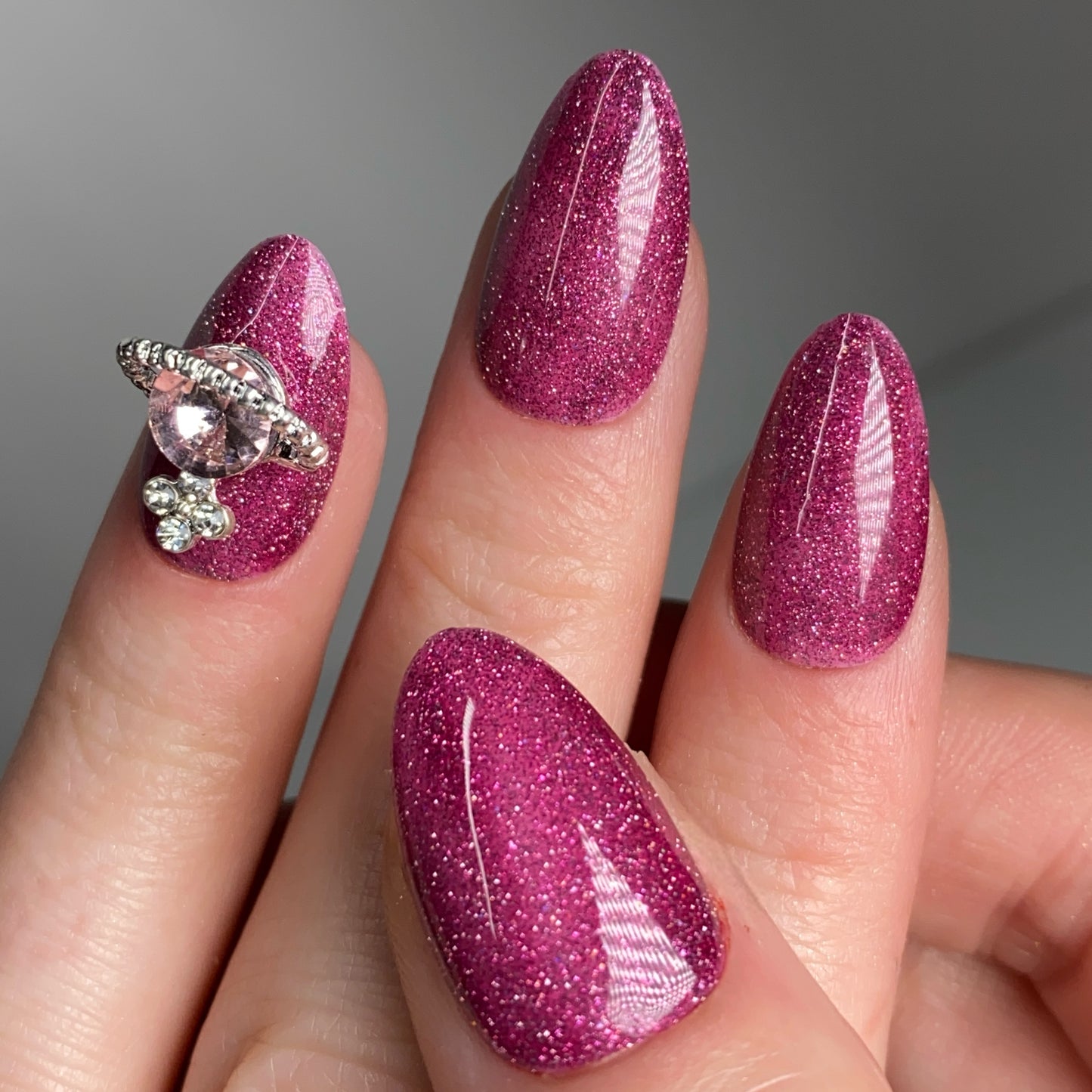 Press-on nails « DAZZLING PINK »