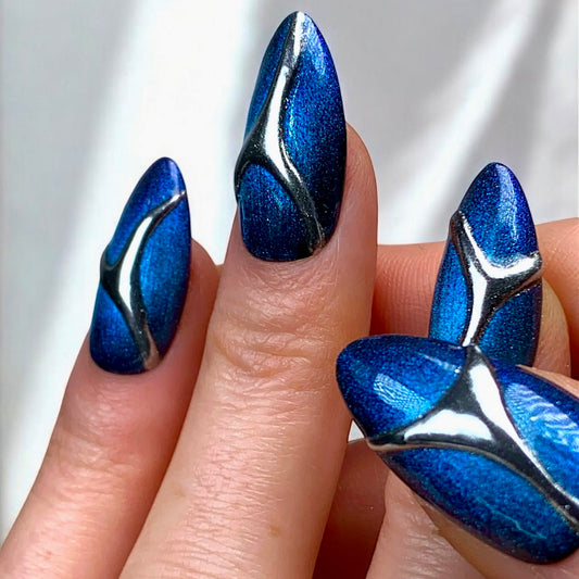 Press-on nails « MIDNIGHT FROST »