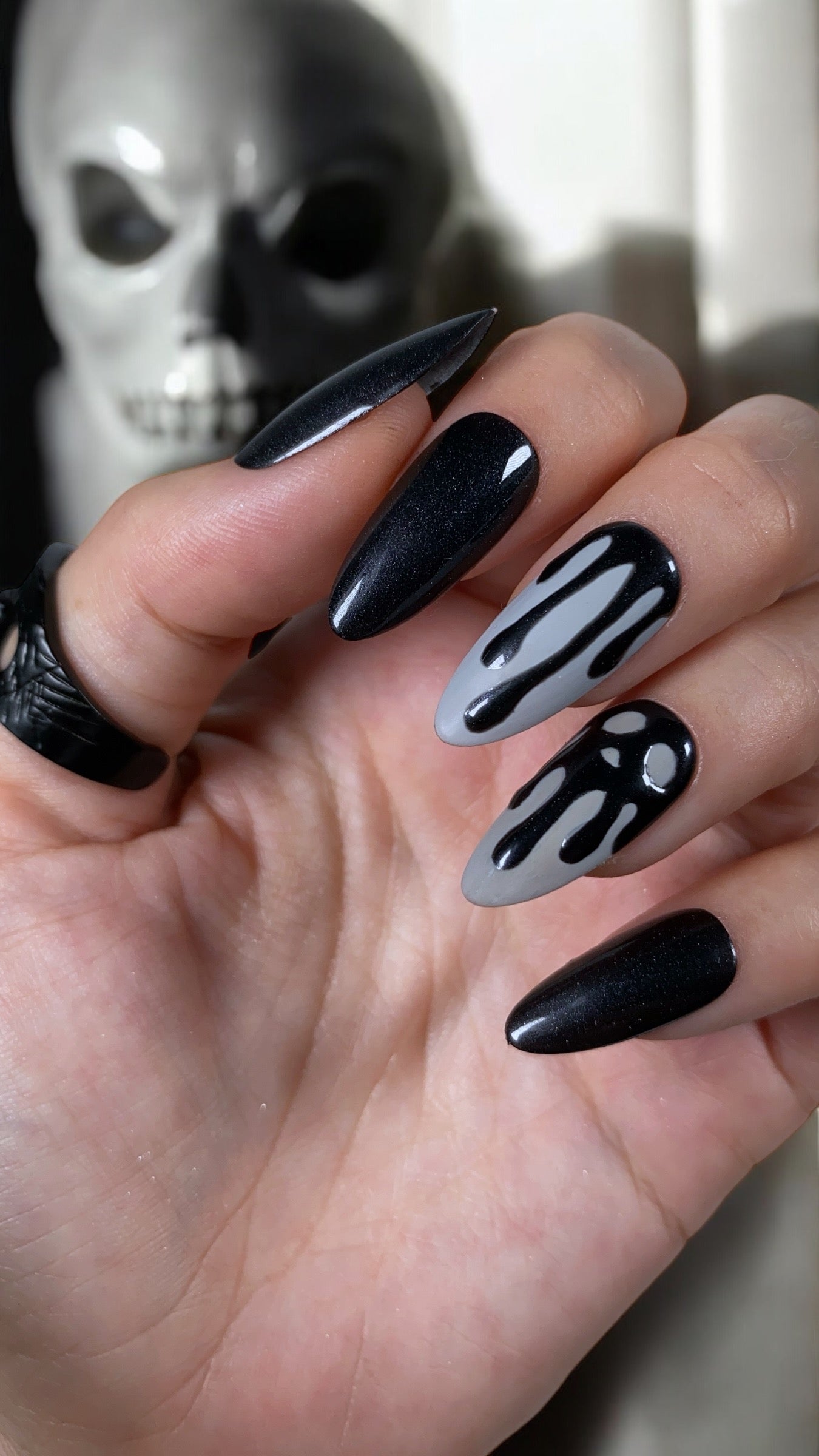 Press-on nails « SKULL-SKULL »