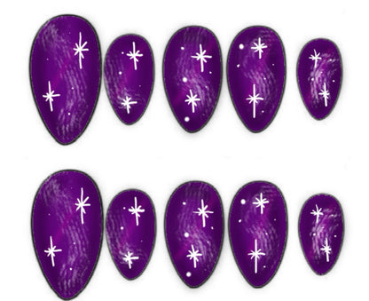 Press-on nails galaxie