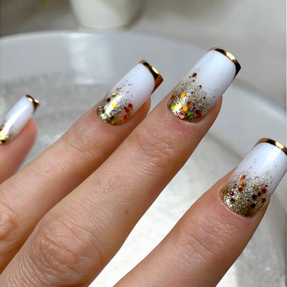 Press-on nails « SNOW GLOW »