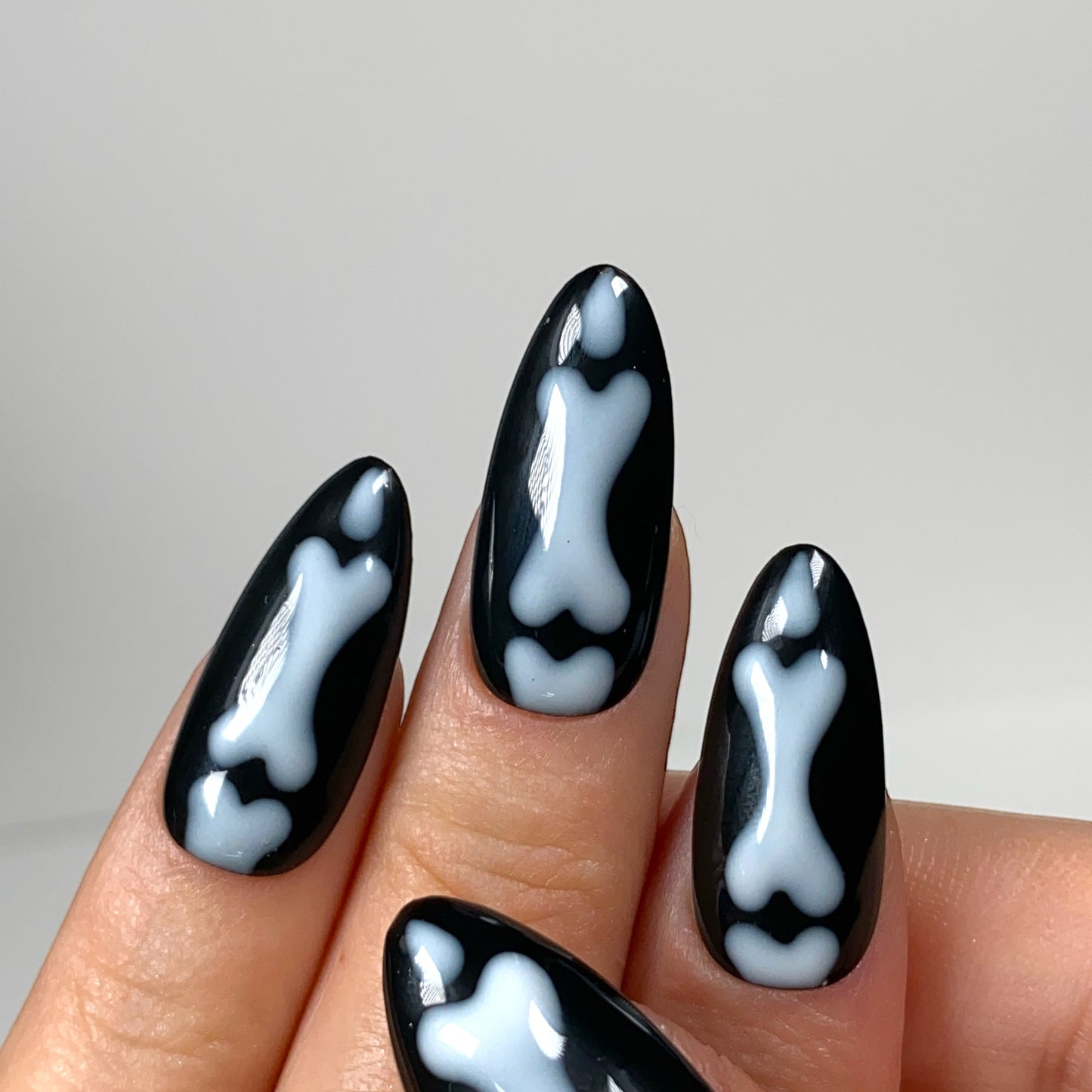 Press-on nails « FLUO BONES»