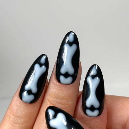 Press-on nails « FLUO BONES»