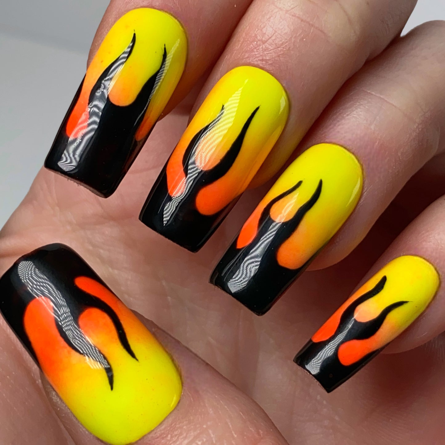 Press-on nails « HOT FLAMES »