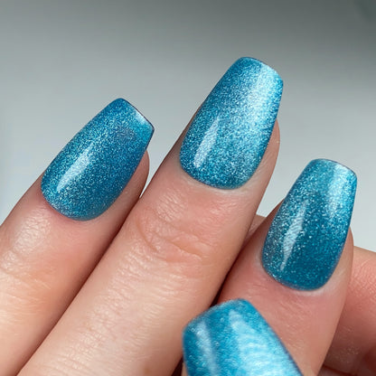 Press-on nails effet Cat Eye (couleur au choix)