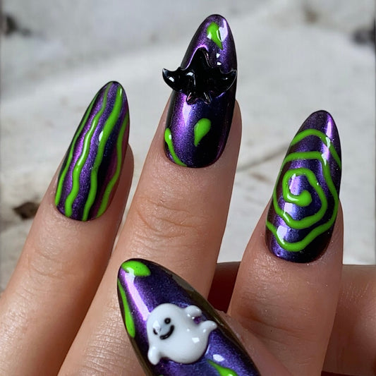 Press-on nails « ACID HALLOWEEN »