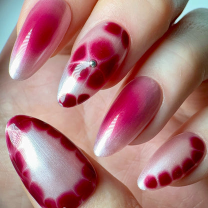 Press-on nails « BLOOMING PLUM »