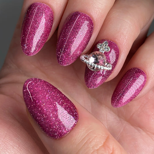 Press-on nails « DAZZLING PINK »