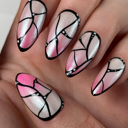 Press-on nails « SPRING BUTTERFLY »