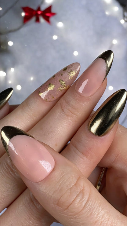 Press-on nails « GOLD DIGGER »