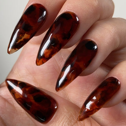 Press-on nails « TORTOISE SHELL »