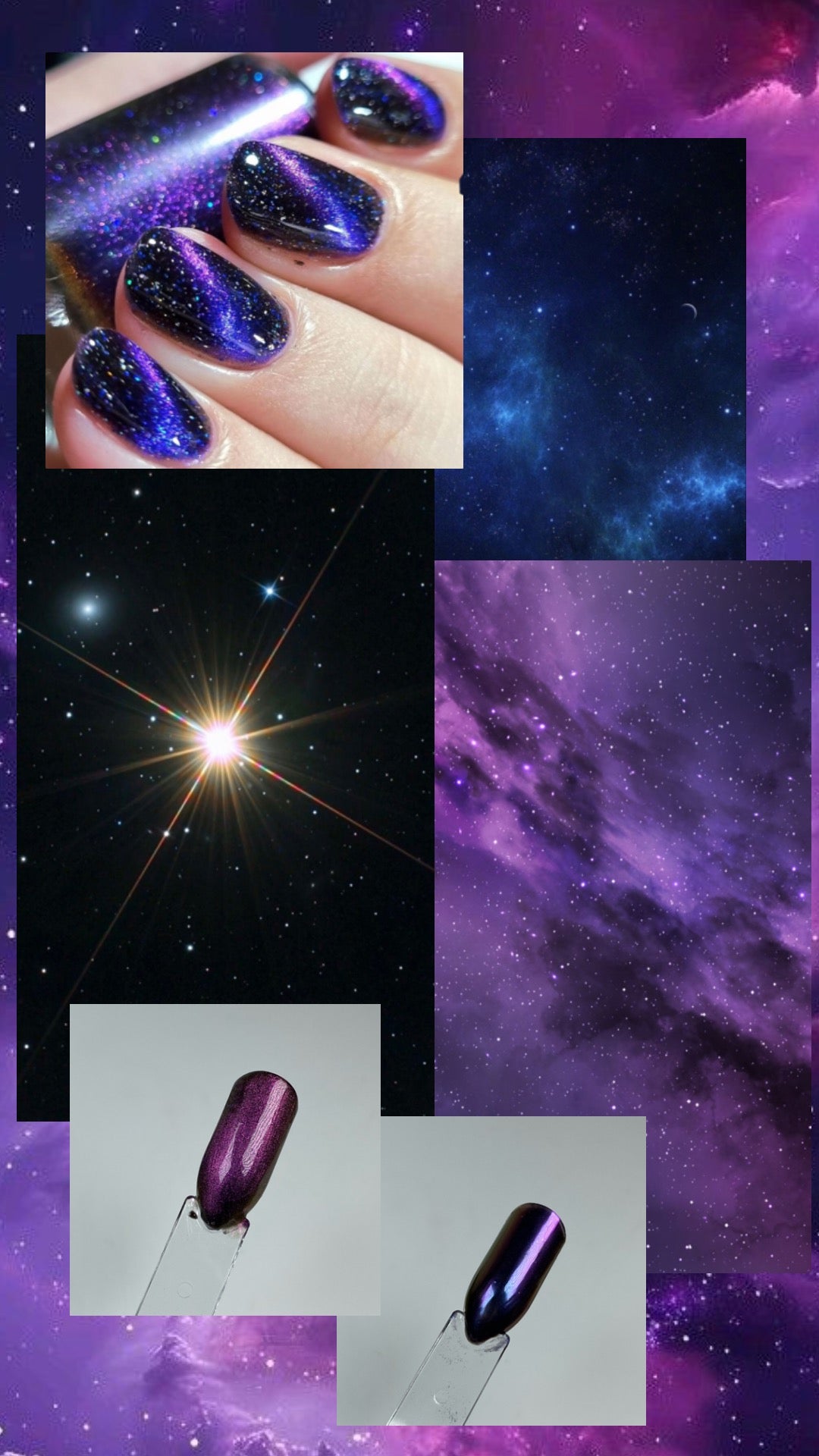 Press-on nails galaxie