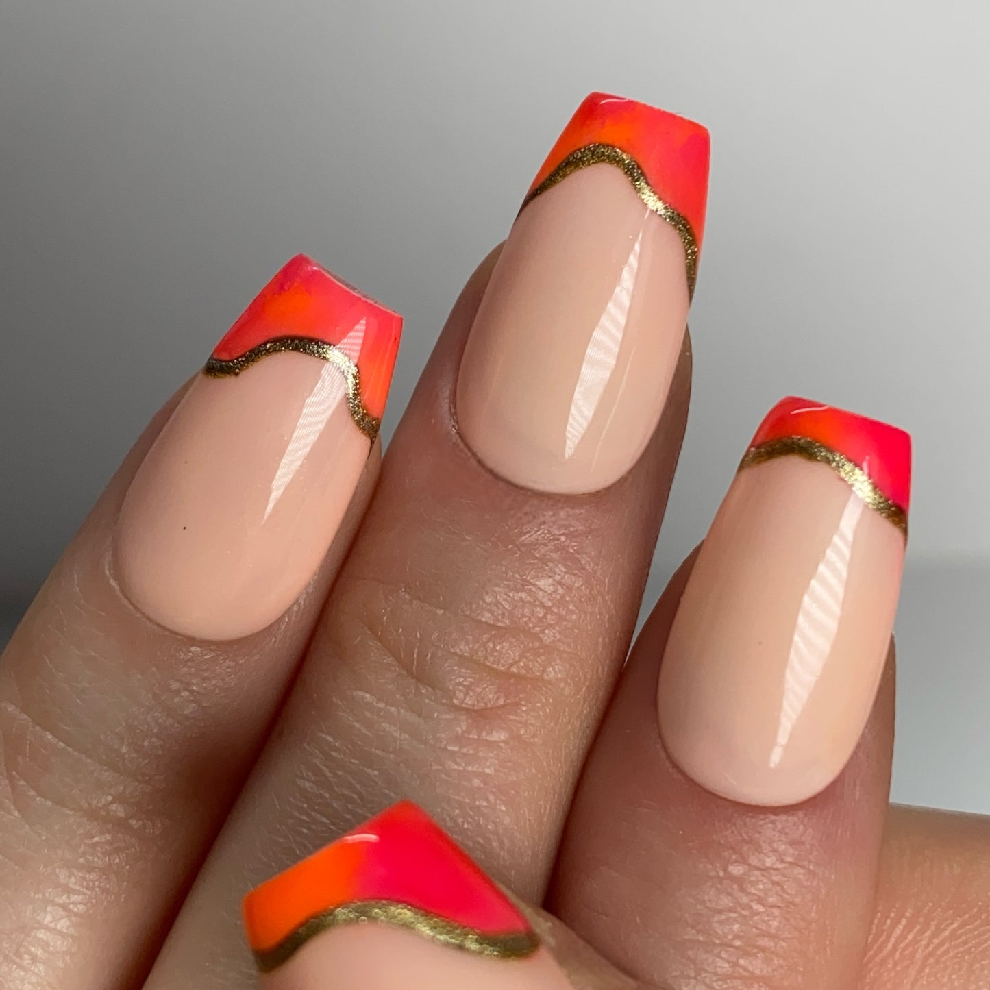 Press-on nails « HALF SUNSET »