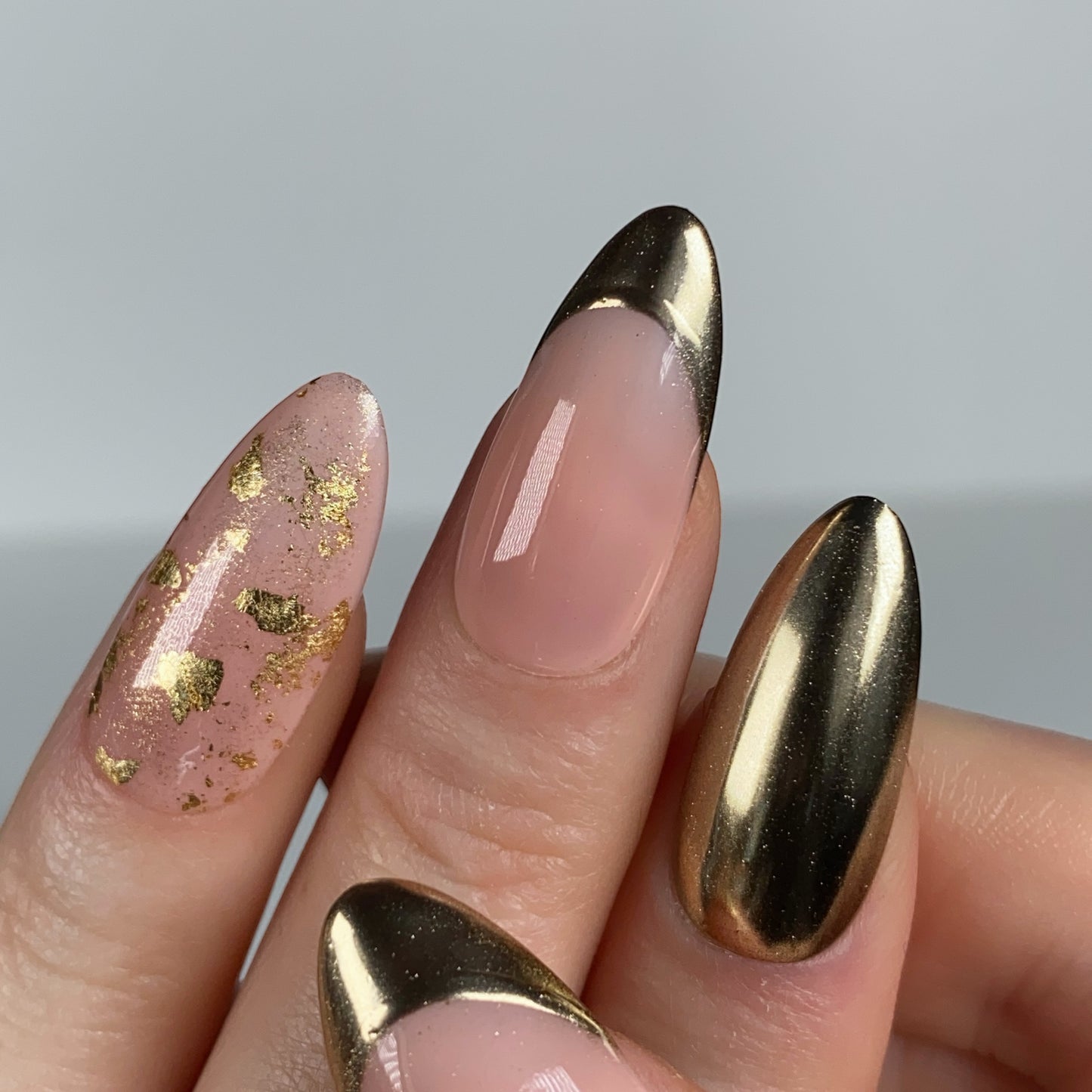 Press-on nails « GOLD DIGGER »