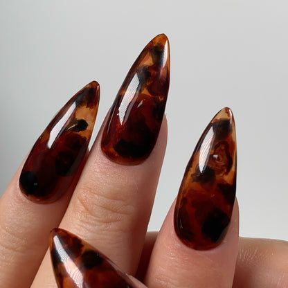 Press-on nails « TORTOISE SHELL »