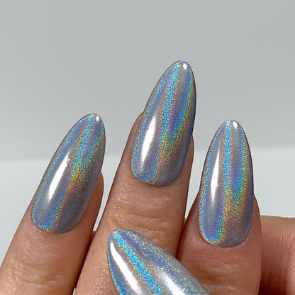 Press-on nails chrome (couleur au choix)