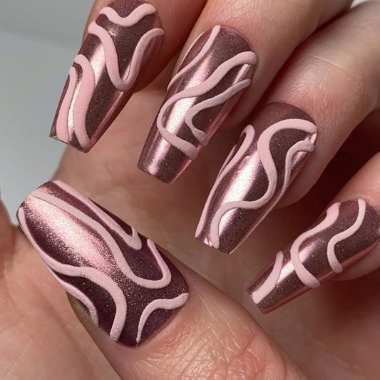 Press-on nails « SWEET CHROME »