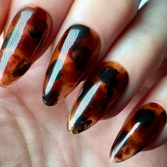Press-on nails « TORTOISE SHELL »