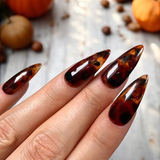 Press-on nails « TORTOISE SHELL »