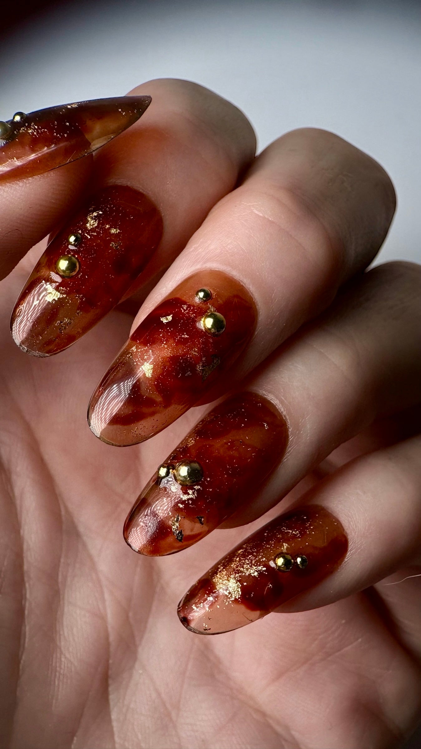 Press-on nails « GOLDEN FALL »