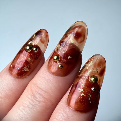 Press-on nails « GOLDEN FALL »